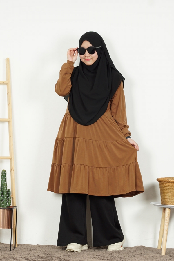 Qalam Blouse - Dalgona